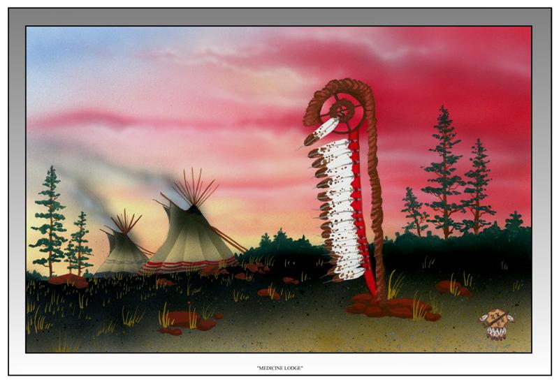 The dwelling or “Lodge” of the Medicine Man:  a place of healing, dreams and visions